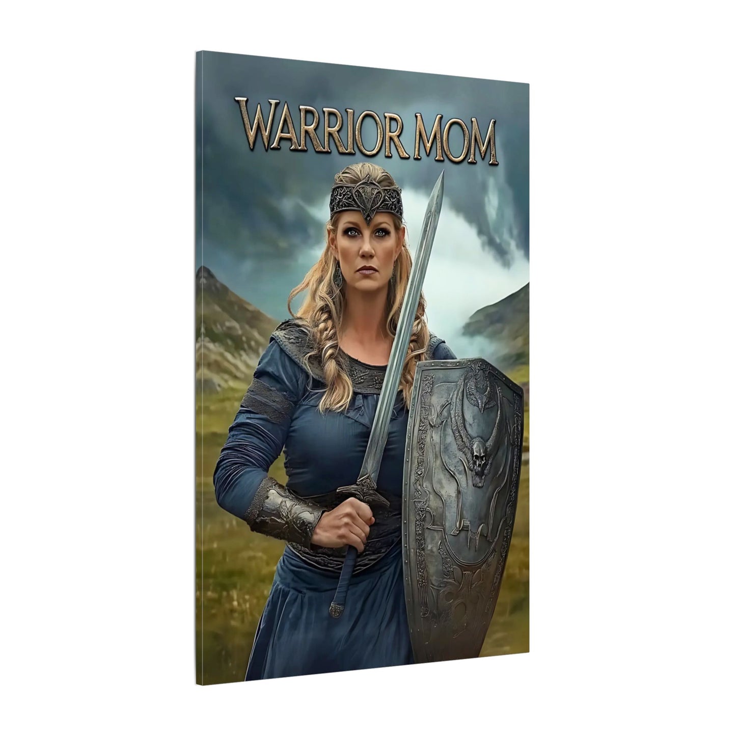 Warrior Mom Portrait | Personalized Gift with Your Photos