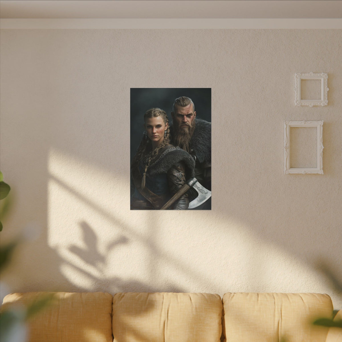 Viking Couple Strength | Personalized Gift with Your Photos
