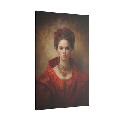 The Crimson Lady | Custom Portrait with Your Photos
