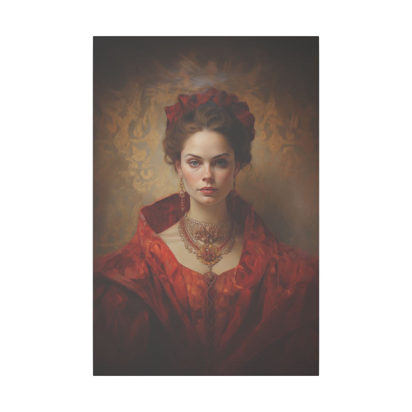 The Crimson Lady | Custom Portrait with Your Photos
