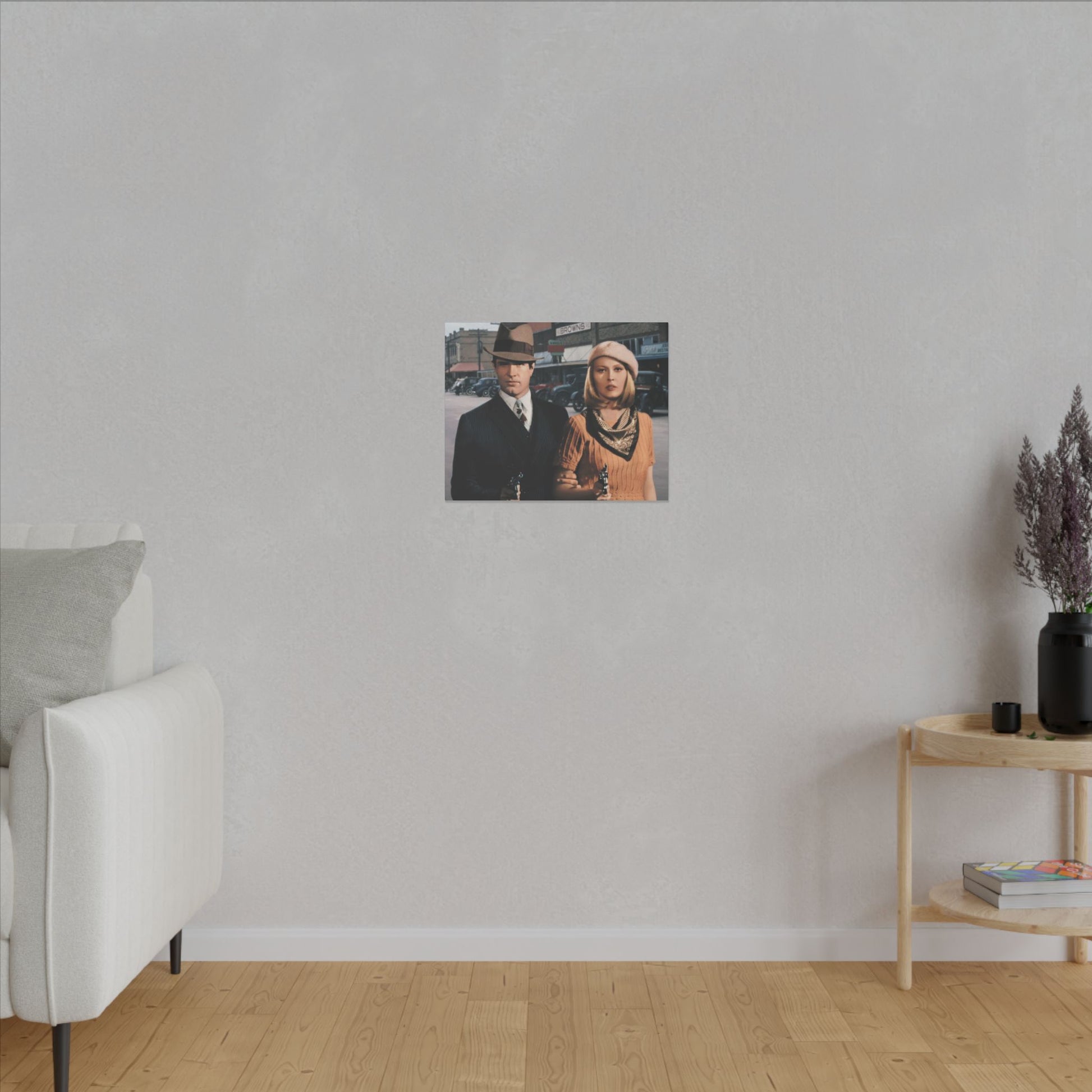 Custom Bonnie and Clyde Style Couple Portrait