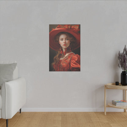 Scarlet Elegance | Custom Portrait with Your Photos