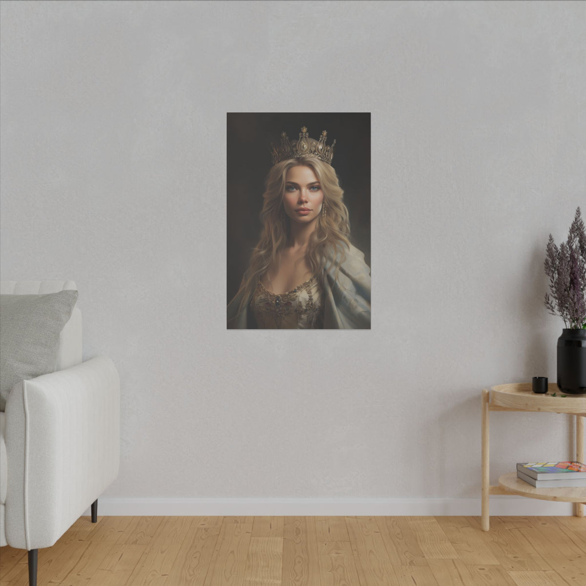 Majestic Queen Portrait | Custom Portrait with Your Photos