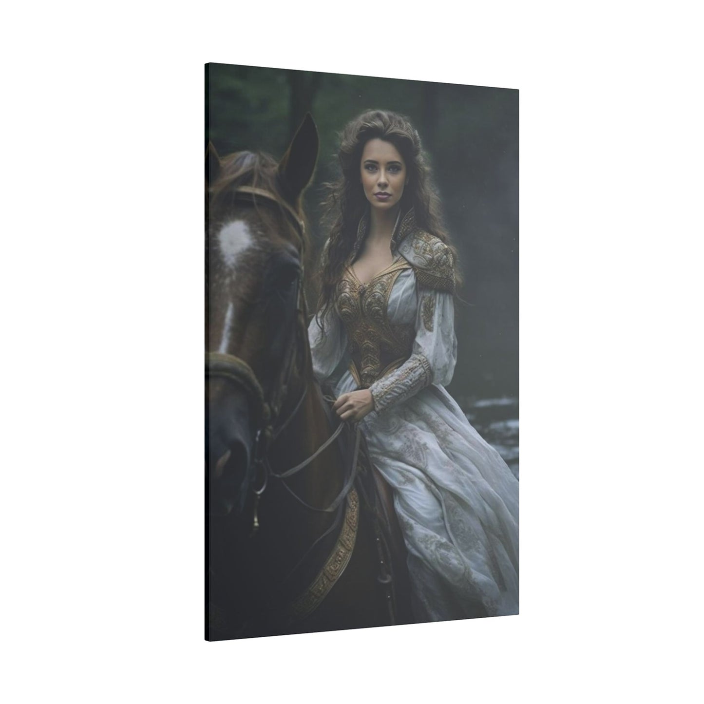 The lady on the horse