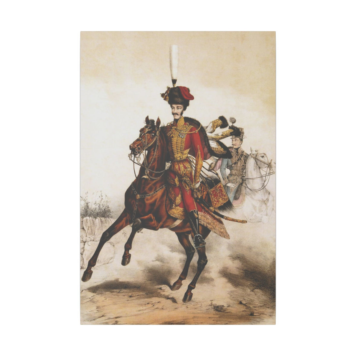 Der tapfere Husar | Individuelles Portrait mit Ihren Fotos