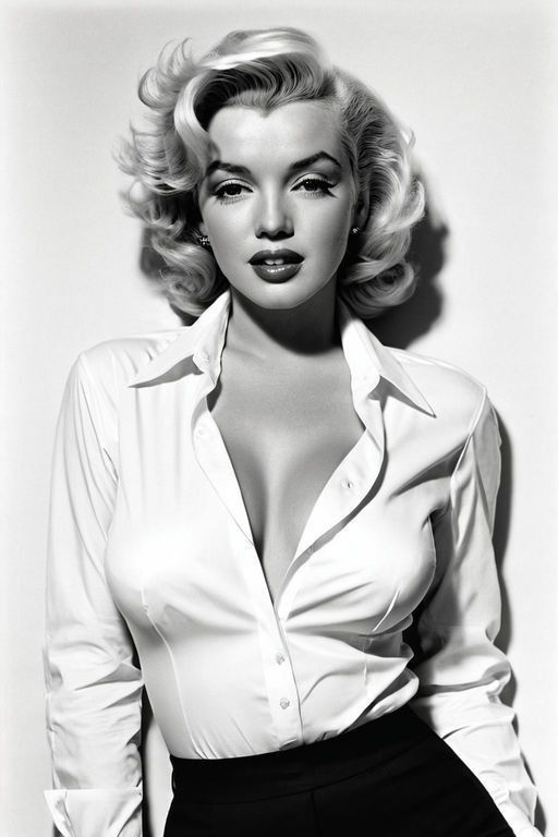 Marilyn Monroe style personalized portrait, custom portrait from photo, vertical format