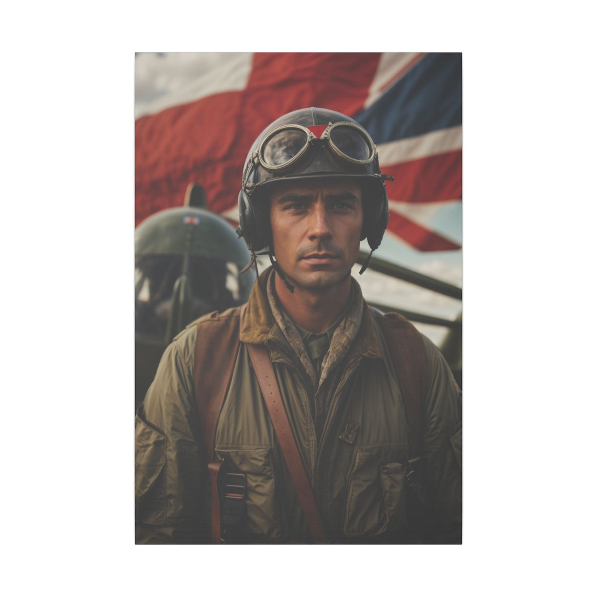 Heroic Pilot Portrait | Custom Portrait with Your Photos