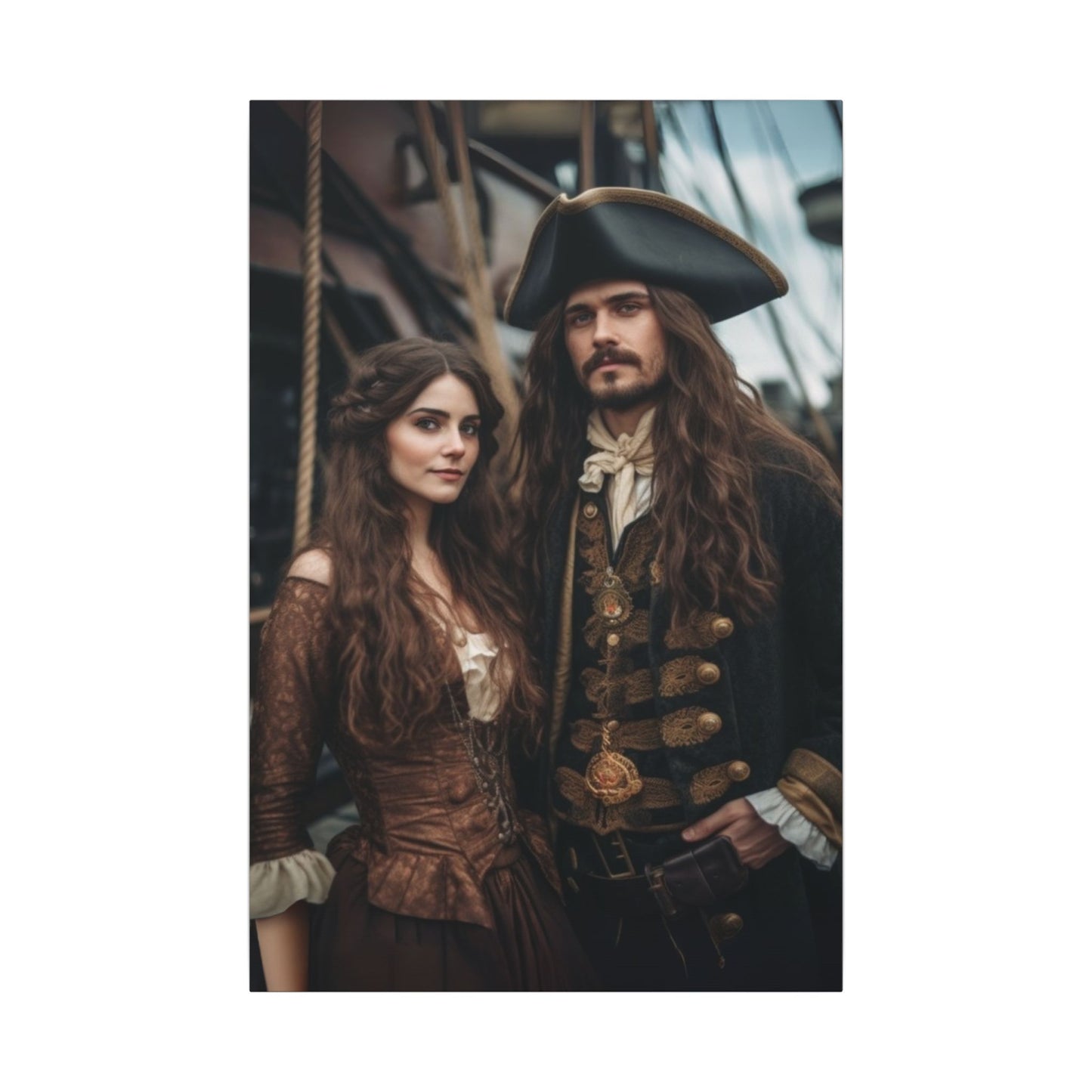 Pirate Lovers | Custom Portrait with Your Photos