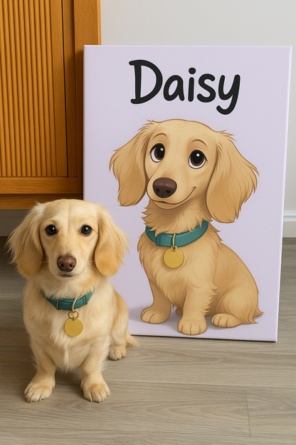 Cartoon Pet Portrait | Custom Pet Portrait