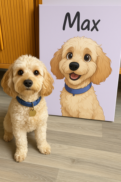 Cartoon Pet Portrait | Custom Pet Portrait