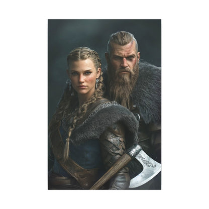 Viking Couple Strength | Personalized Gift with Your Photos