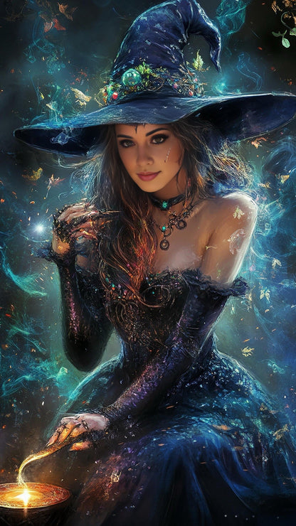 Mystic Witch | Custom Portrait with Your Photos