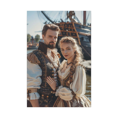 Seafaring Duo | Custom Portrait with Your Photos