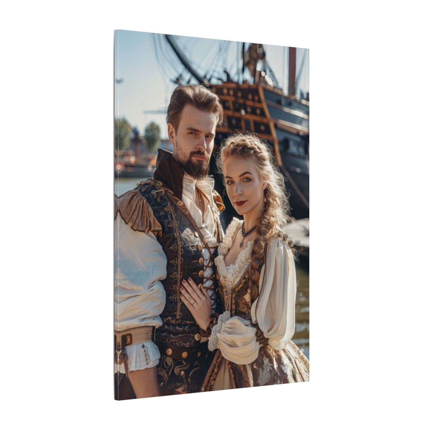 Seafaring Duo | Custom Portrait with Your Photos