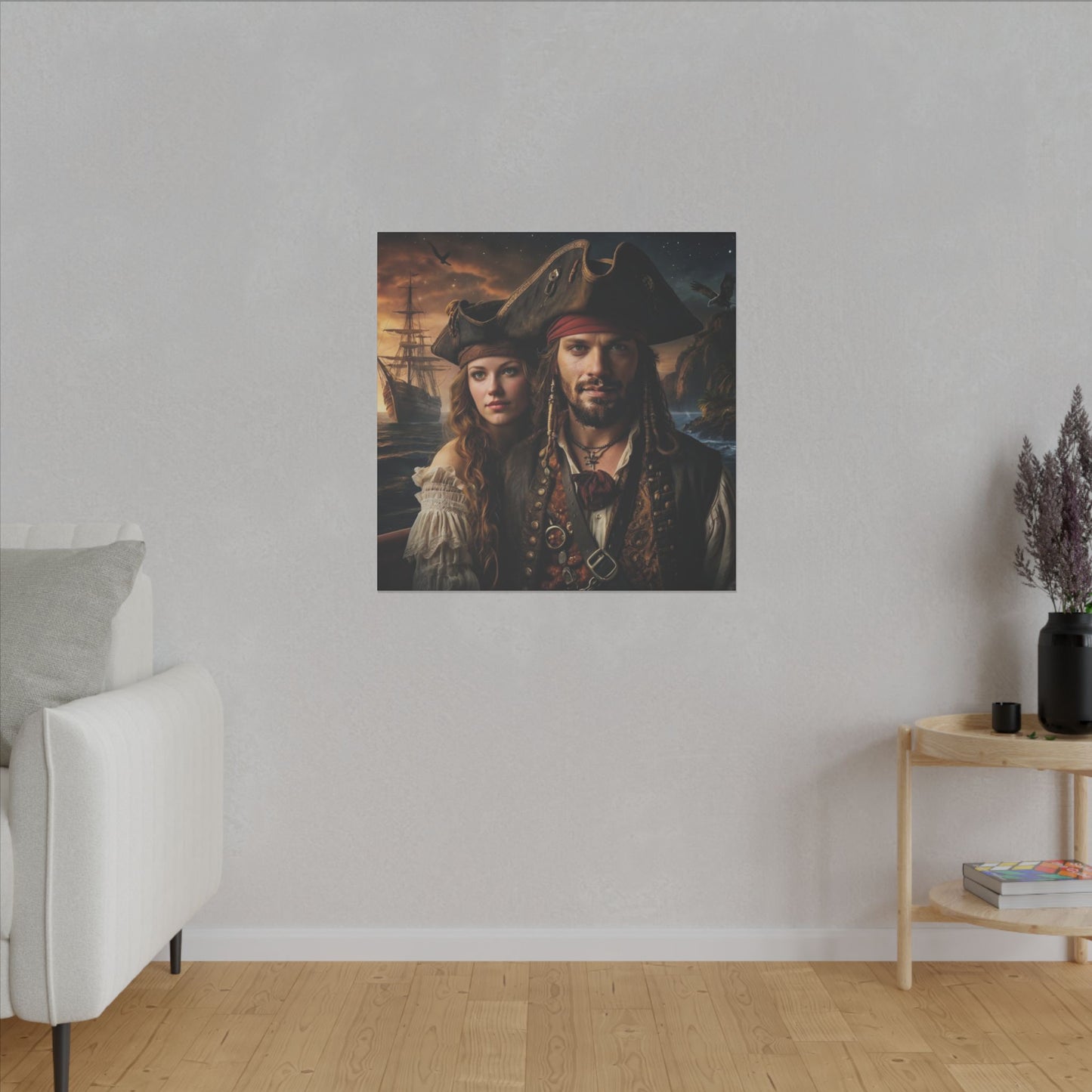 The Pirates Couple | Custom Portrait with Your Photos