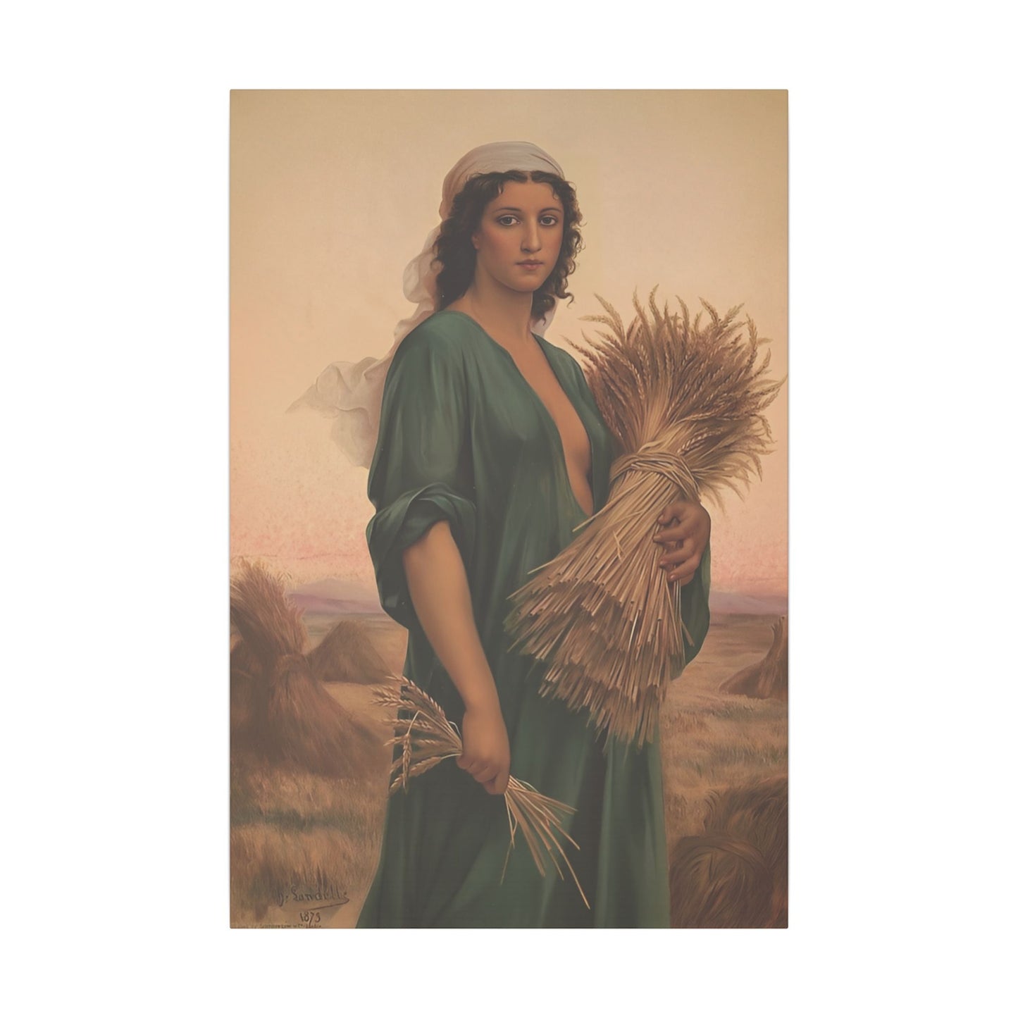 Harvest Maiden | Custom Portrait with Your Photo