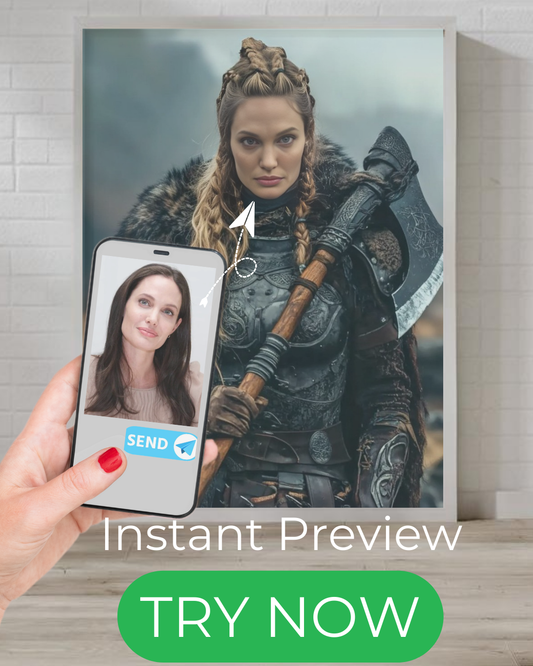 Custom portrait created from your uploaded photo, perfect personalized gift idea