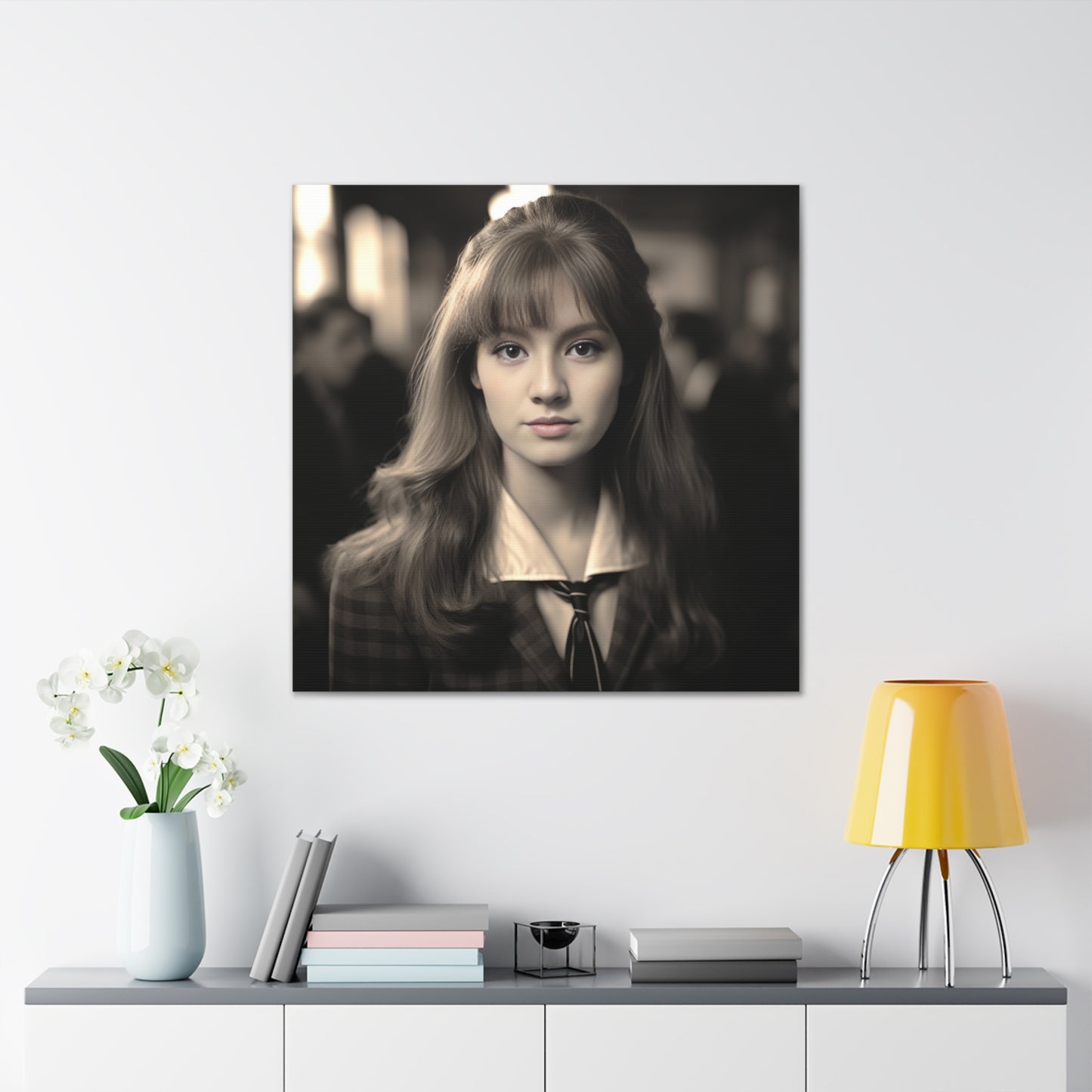 Vintage Schoolgirl | Custom Portrait with Your Photos