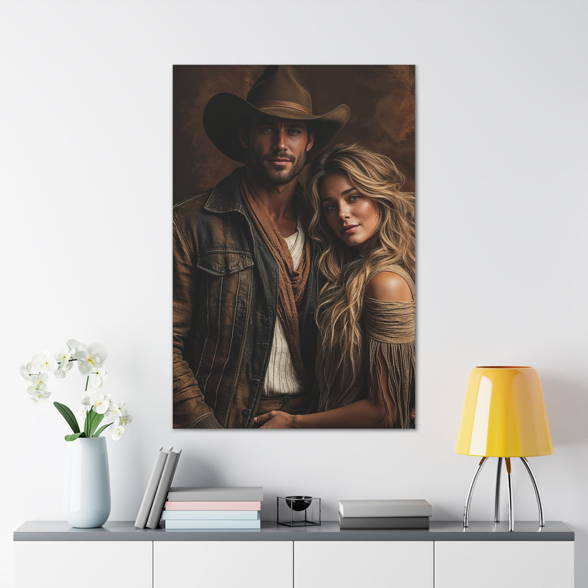 Rugged Romance Portrait | Custom Portrait with Your Photos