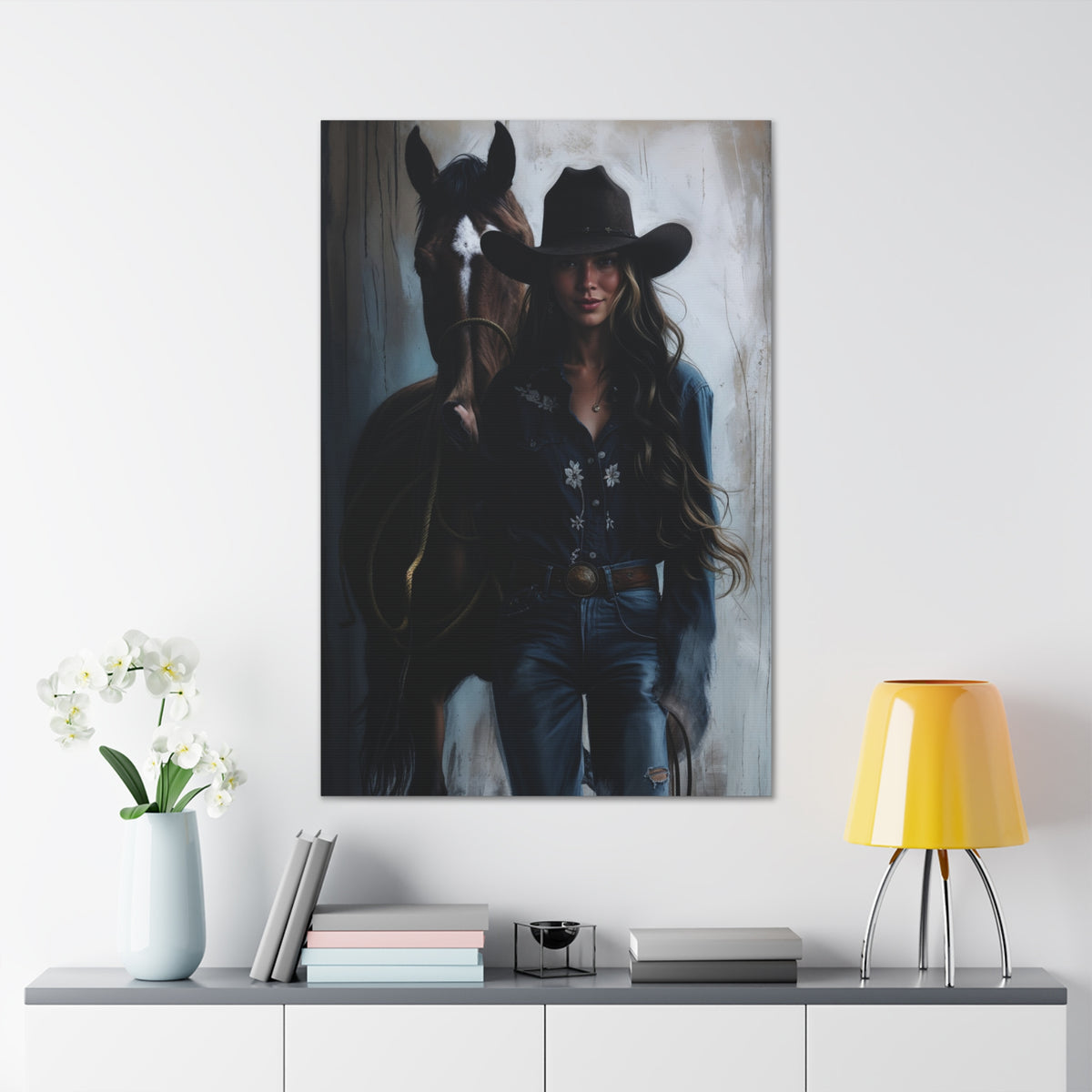 Cowgirl Spirit Portrait | Custom Portrait with Your Photos