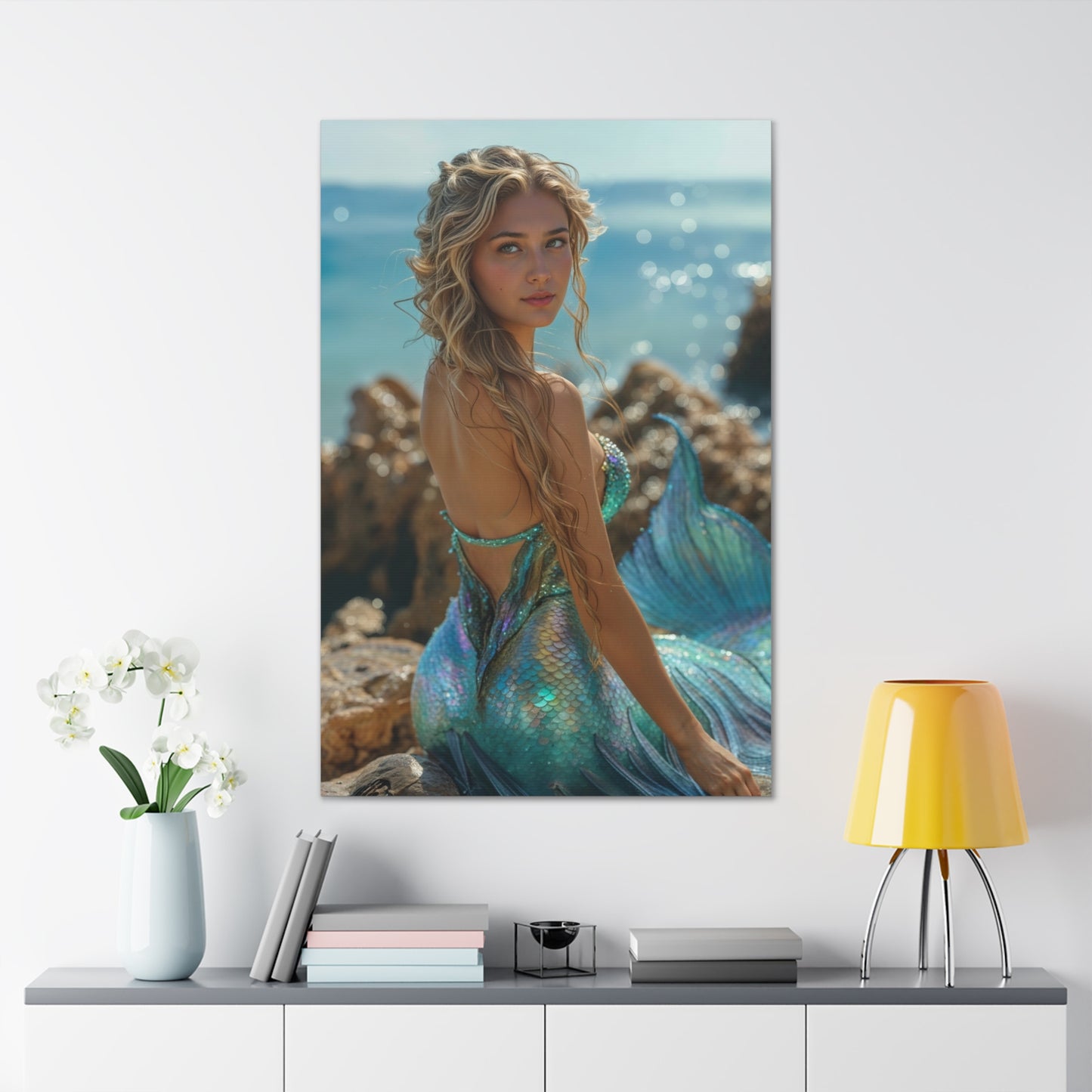 Mystical Mermaid Art | Custom Portrait with Your Photos