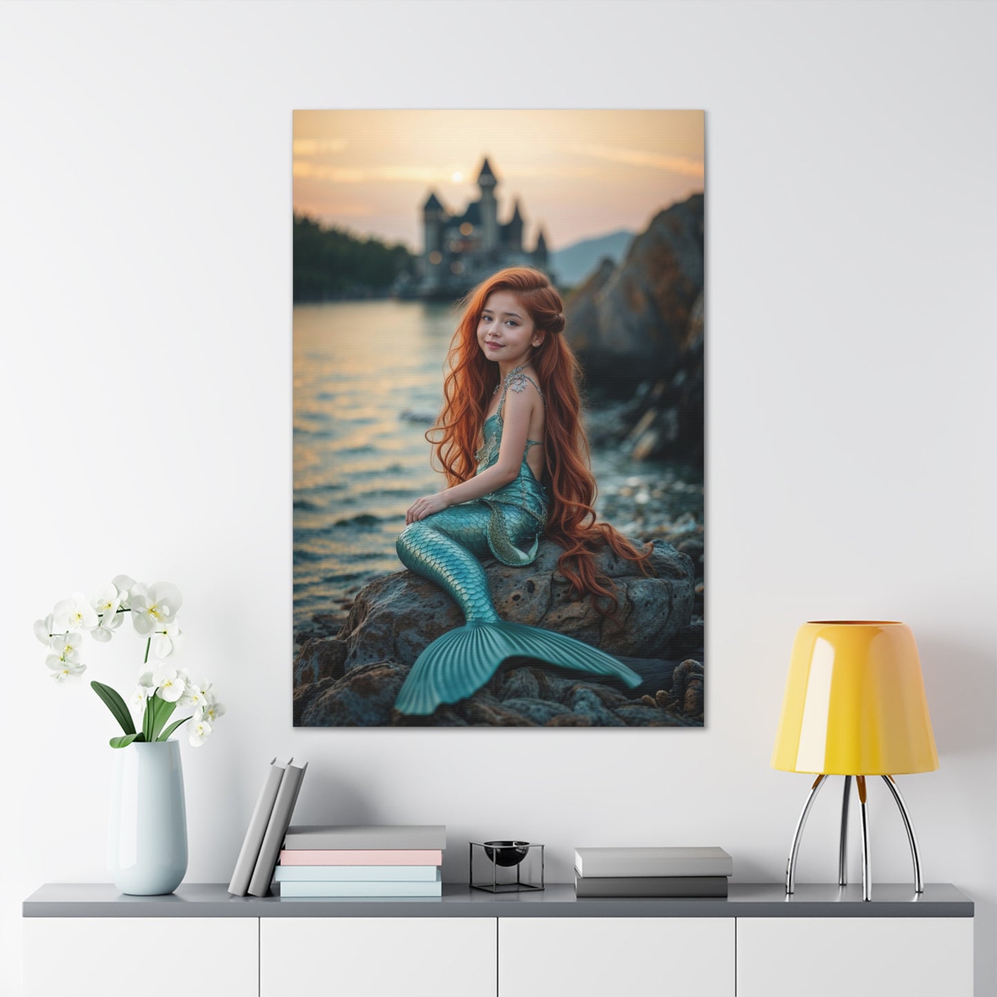 Mystic Mermaid Ocean Dream | Custom Portrait with Your Photos