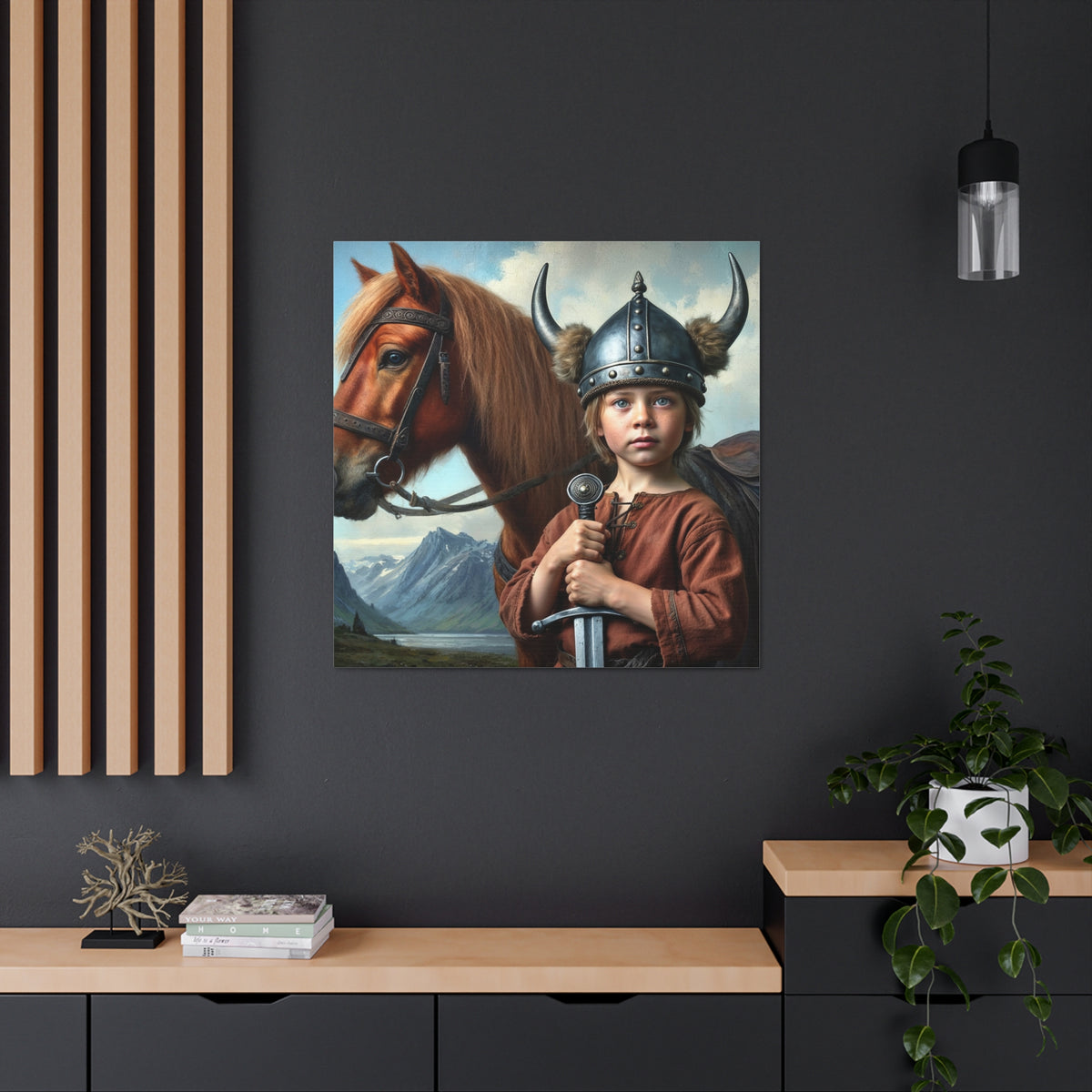 The Little Berserker Viking | Custom Portrait with Your Photos
