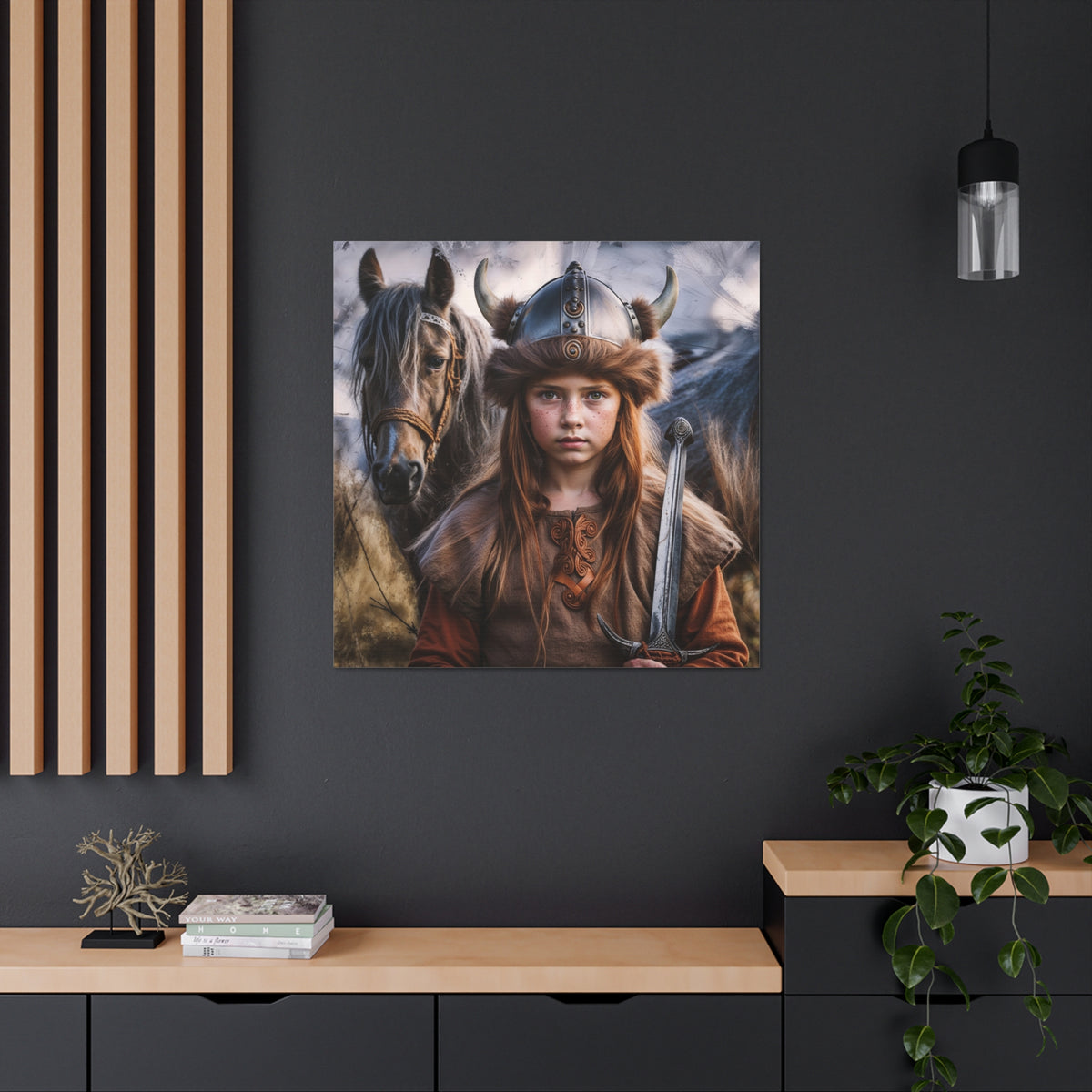 Young Viking Warrior | Custom Portrait with Your Photos