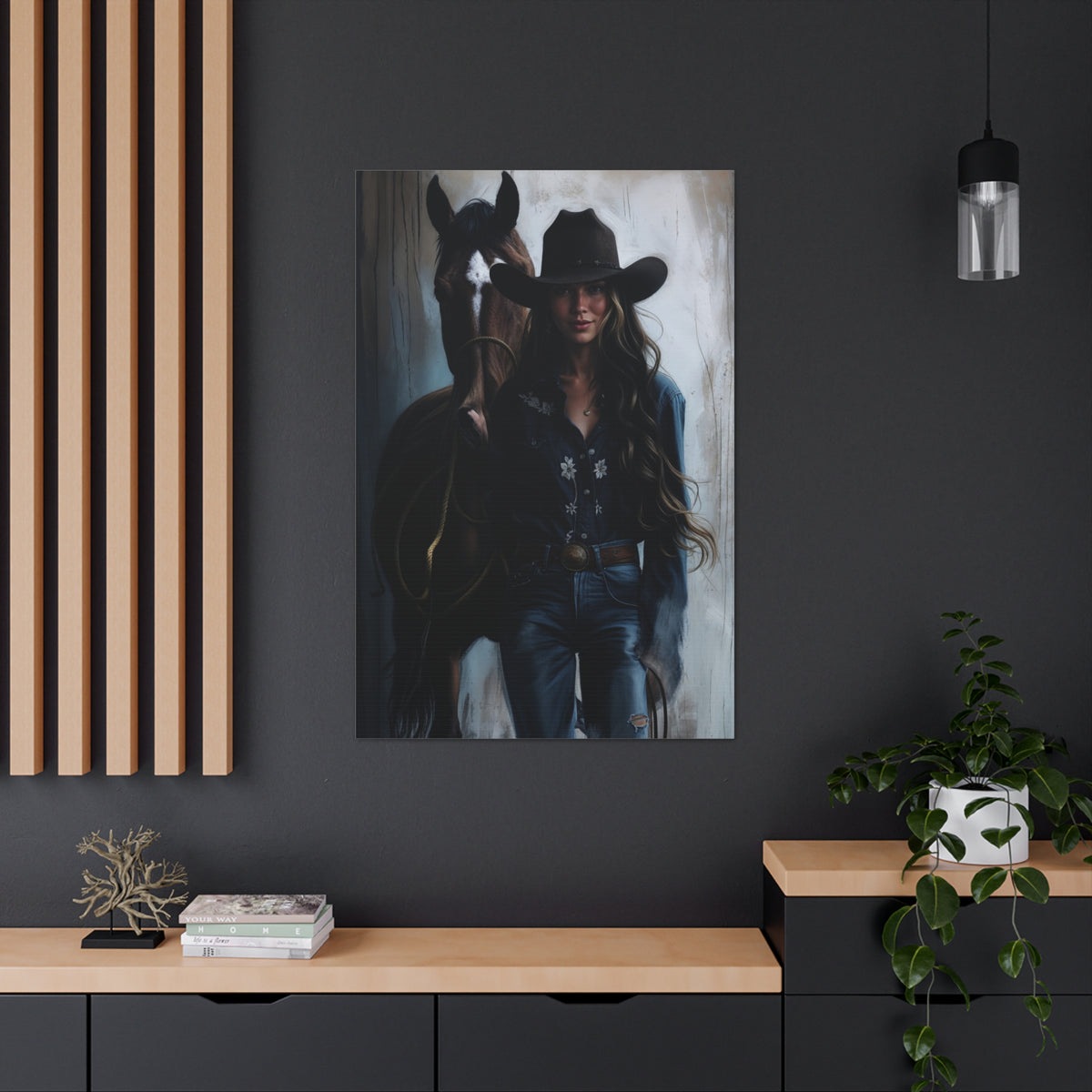 Cowgirl Spirit Portrait | Custom Portrait with Your Photos