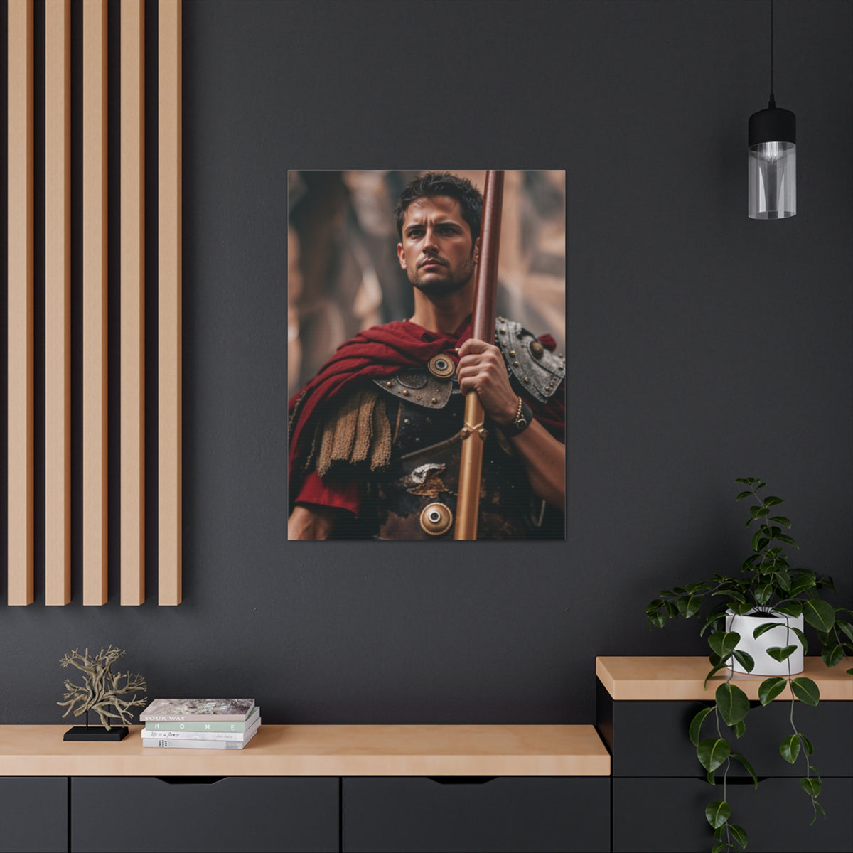 Heroic Warrior Portrait | Personalized Gift with Your Photos
