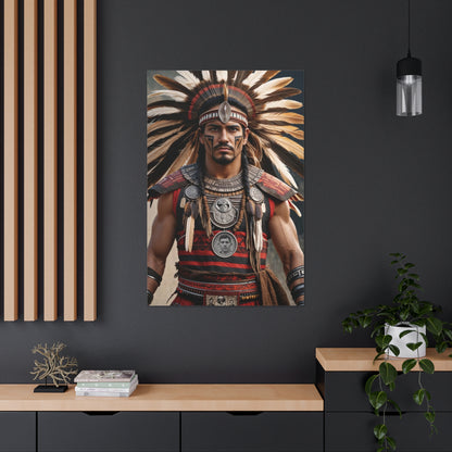Aztec Warrior Legacy | Custom Portrait with Your Photos