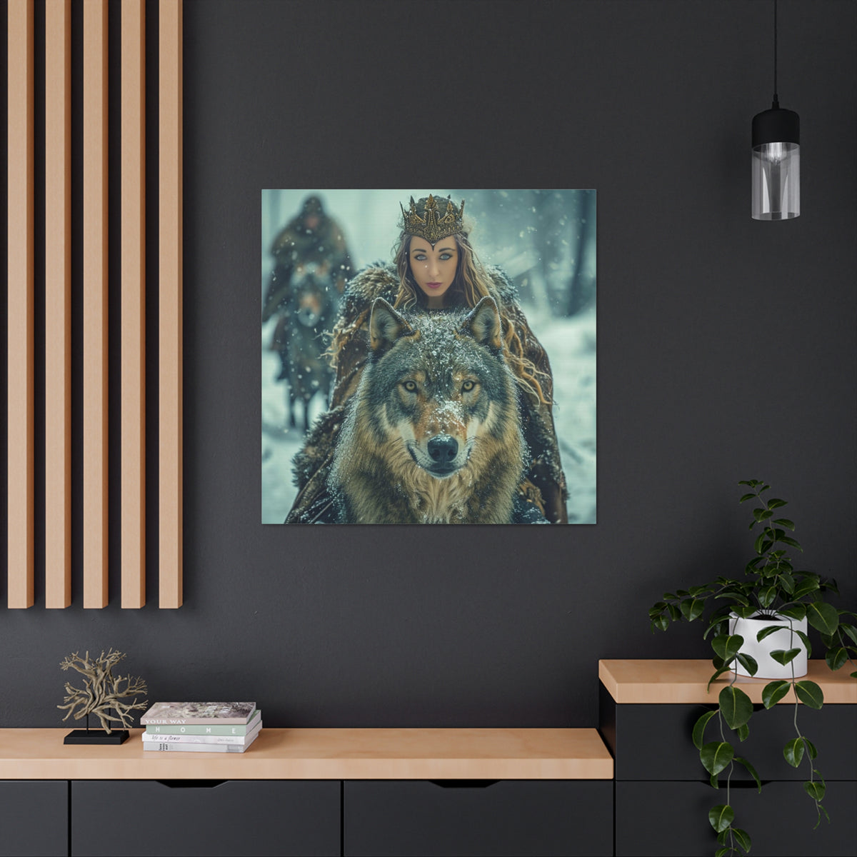 Winter Wolf Queen | Custom Portrait with Your Photos