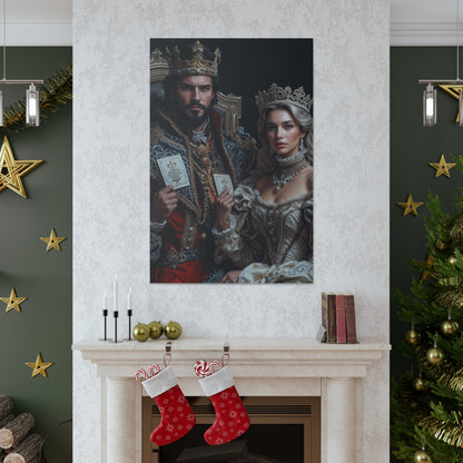 Royal Card Couple | Custom Portrait with Your Photos