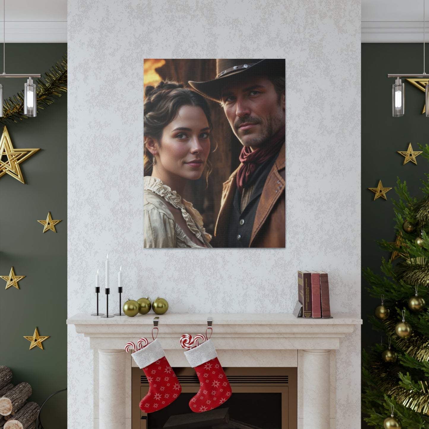 Frontier Love Portrait | Custom Portrait with Your Photos