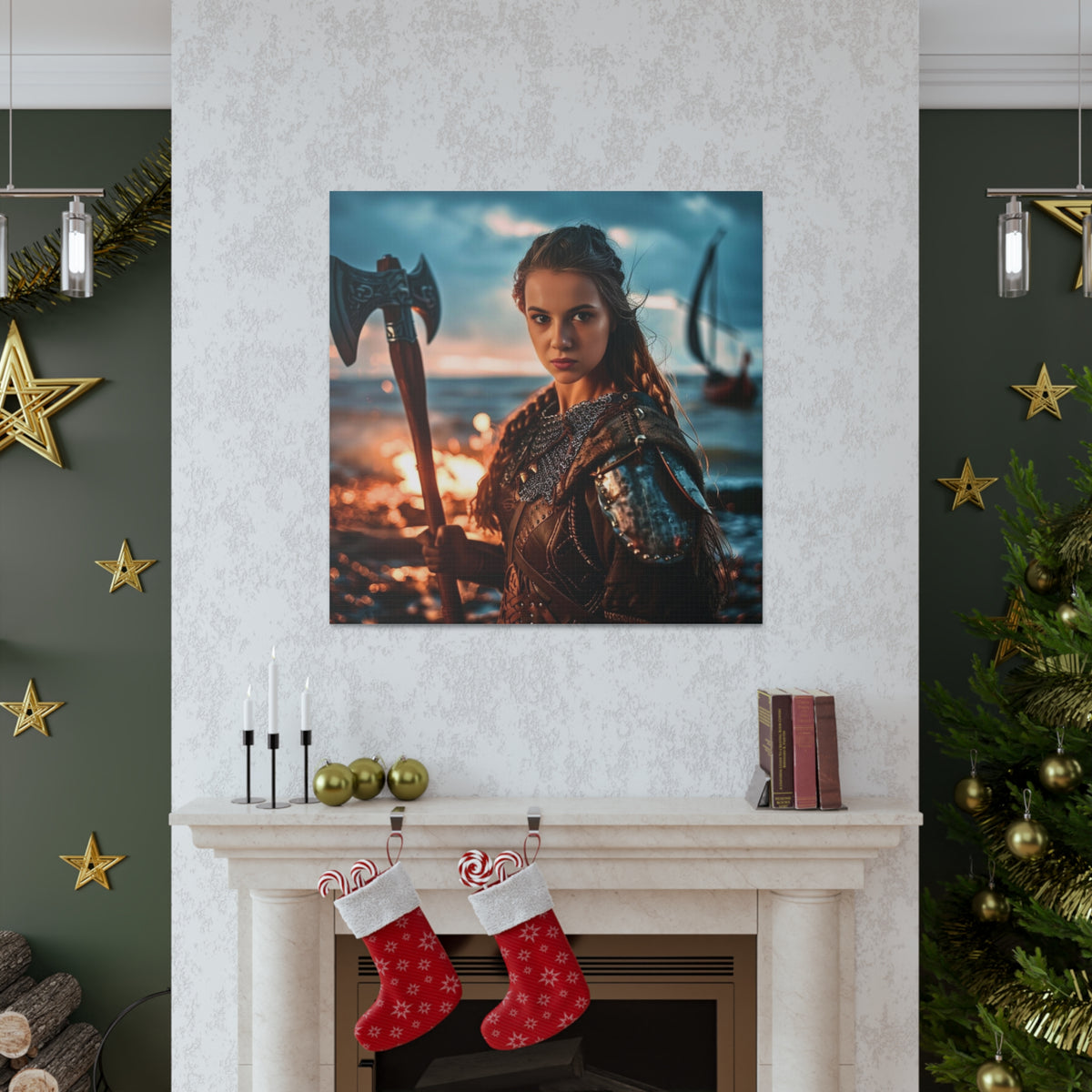 Viking Shieldmaiden | Custom Portrait with Your Photos