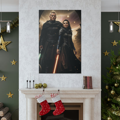 Galactic Force Couple | Custom Portrait with Your Photos