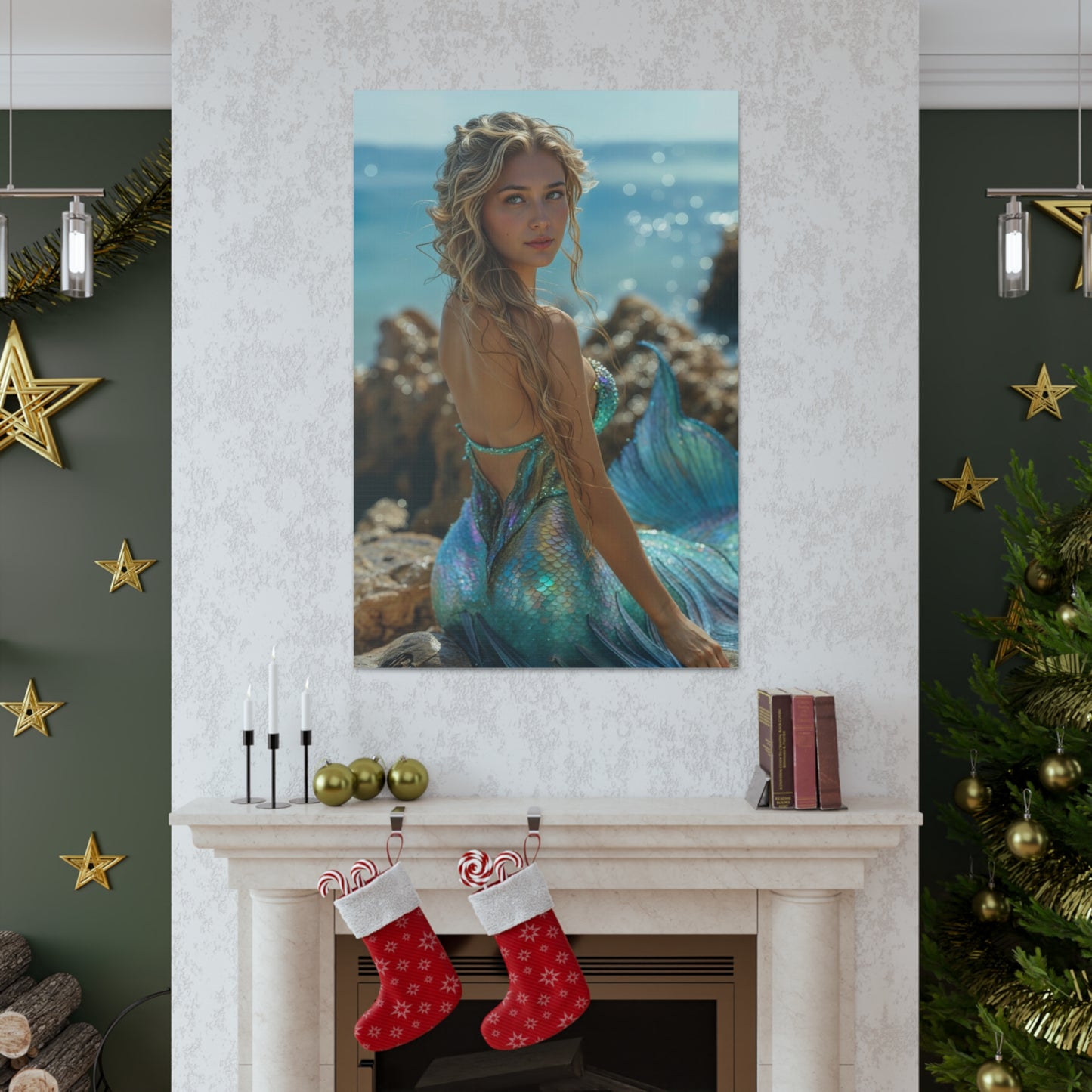 Mystical Mermaid Art | Custom Portrait with Your Photos