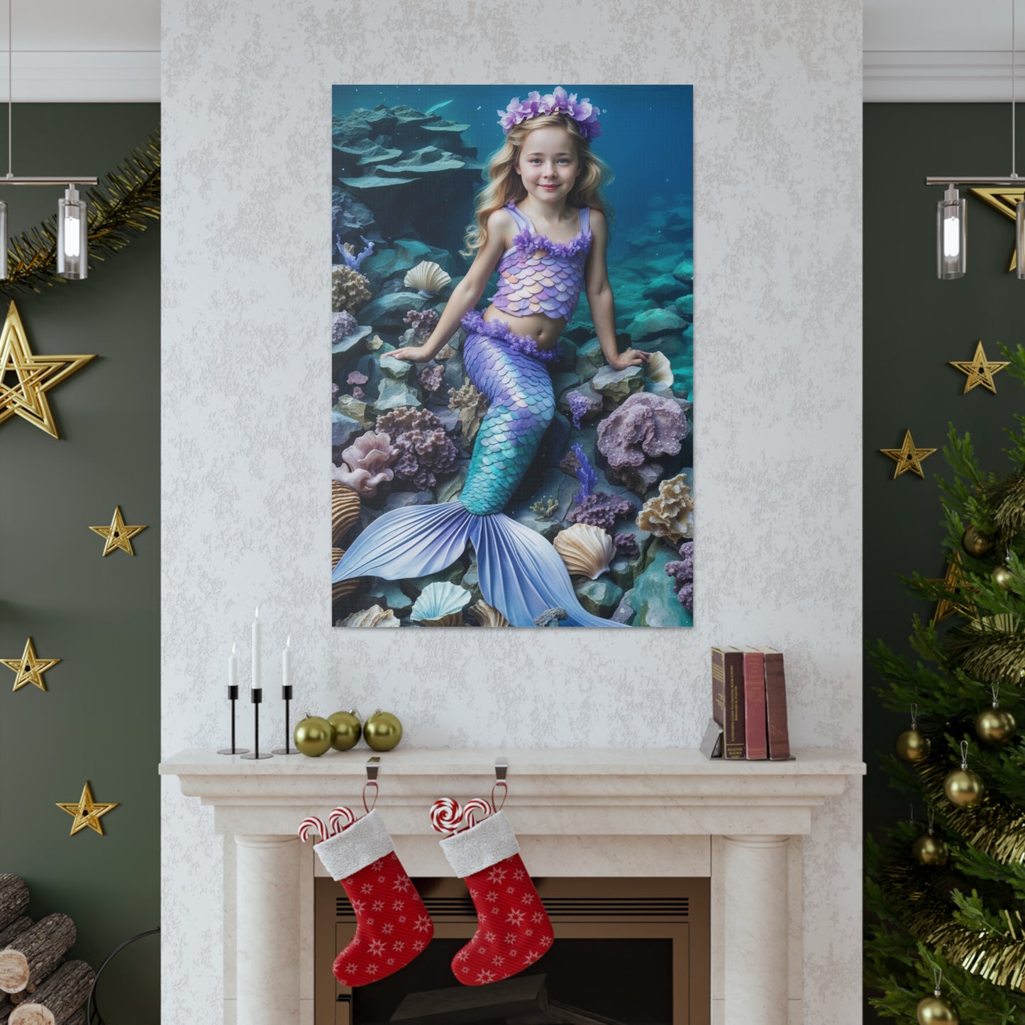 Little Mermaid Fantasy | Custom Portrait with Your Photos