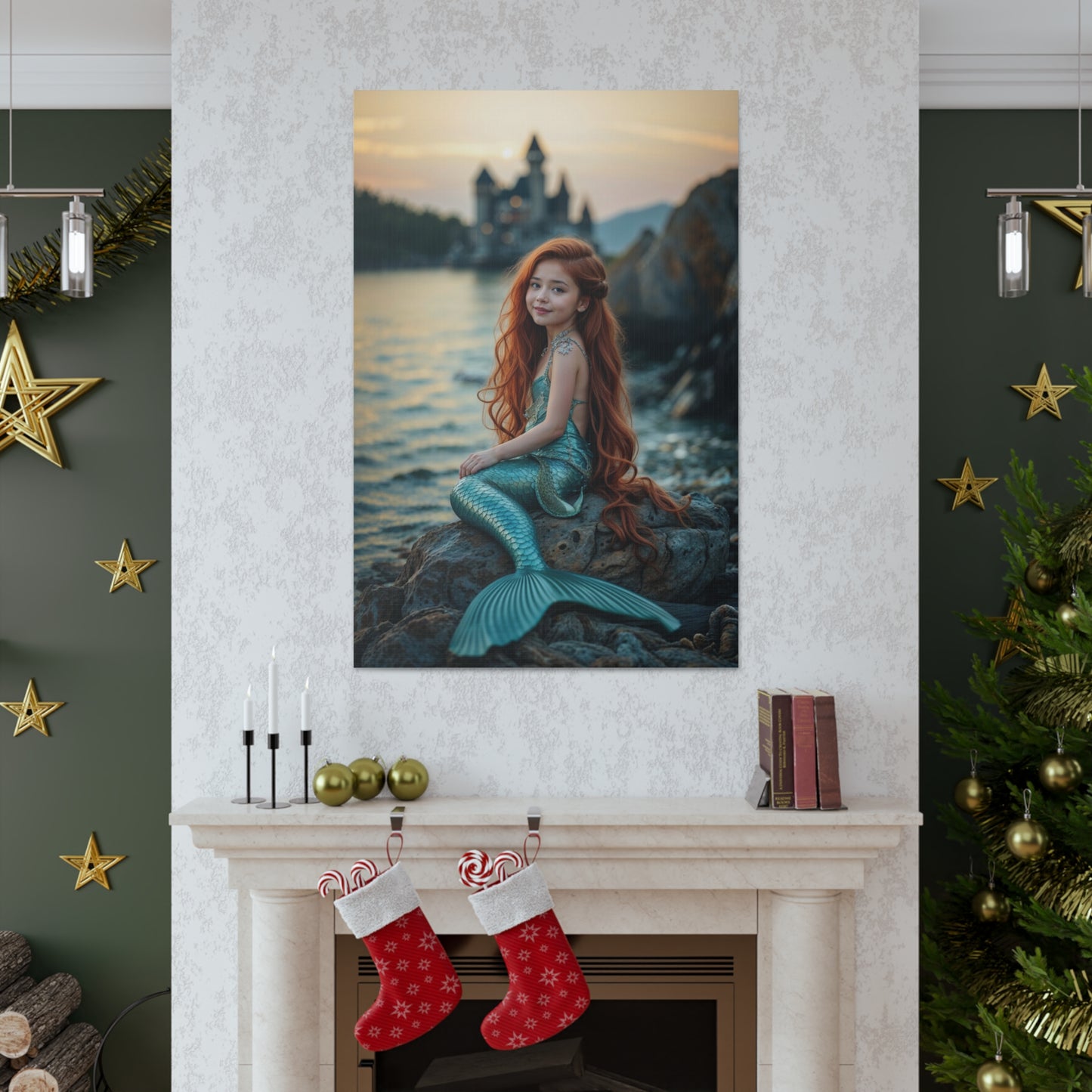 Mystic Mermaid Ocean Dream | Custom Portrait with Your Photos