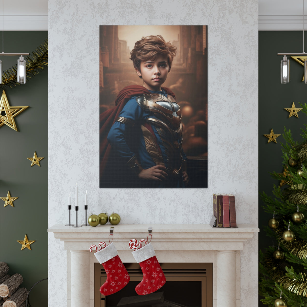 Heroic Power Portrait | Custom Portrait with Your Photos