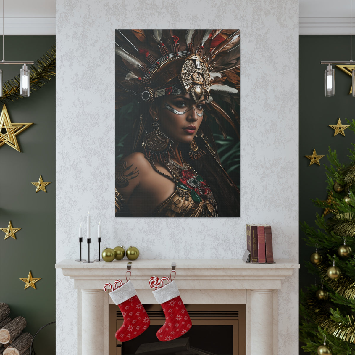 Ancient Warrior Queen | Custom Portrait with Your Photos