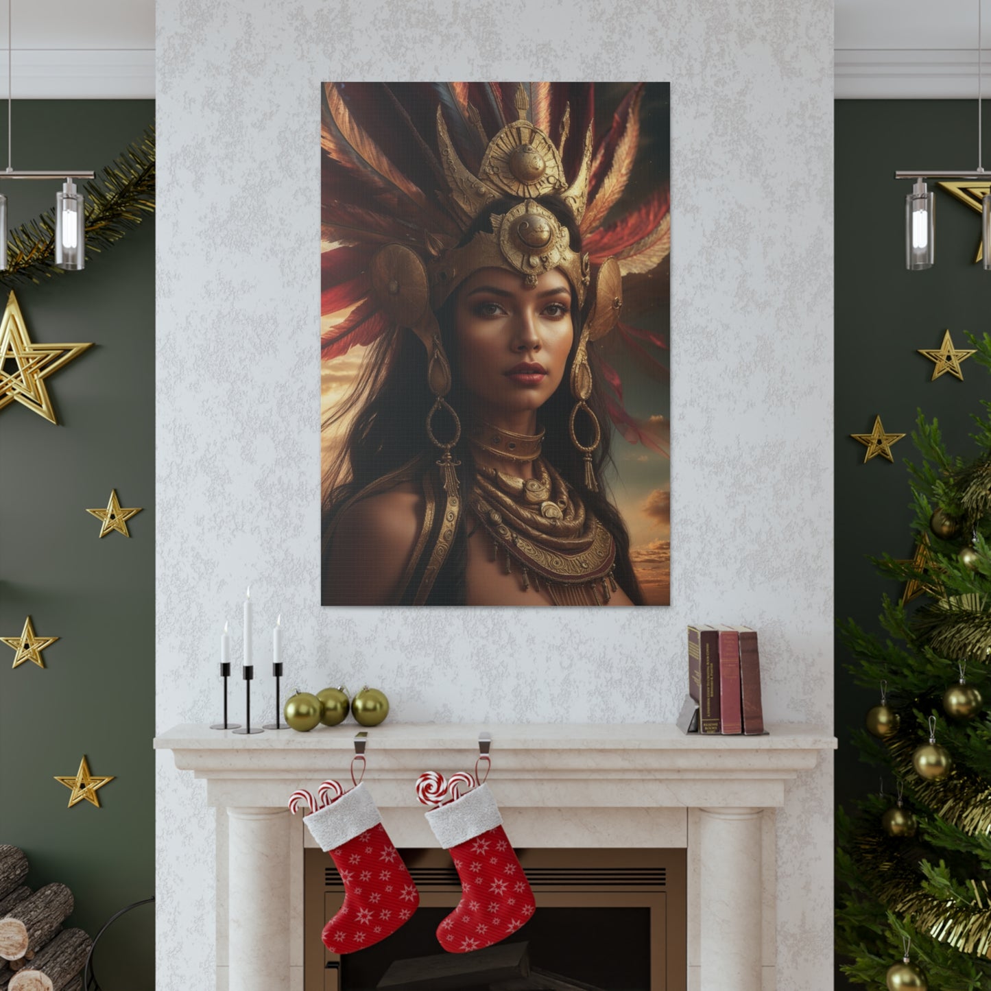 Aztec Empress | Custom Portrait with Your Photos