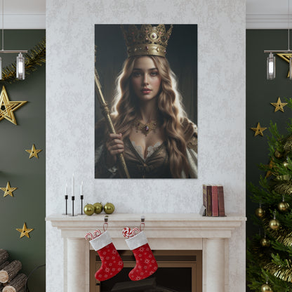 Crowned Royal Elegance | Custom Portrait with Your Photos