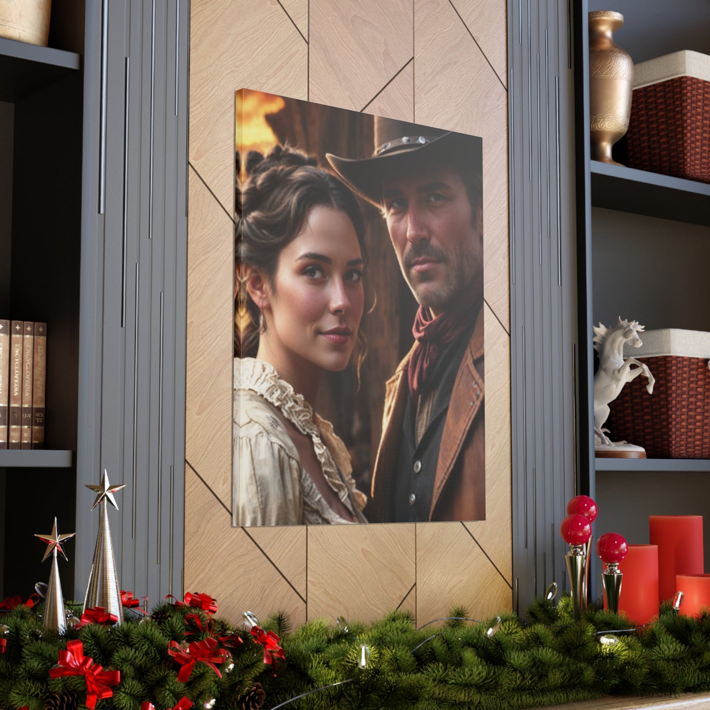 Frontier Love Portrait | Custom Portrait with Your Photos