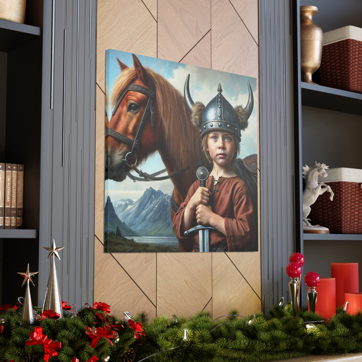 The Little Berserker Viking | Custom Portrait with Your Photos