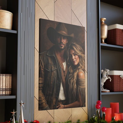 Rugged Romance Portrait | Custom Portrait with Your Photos