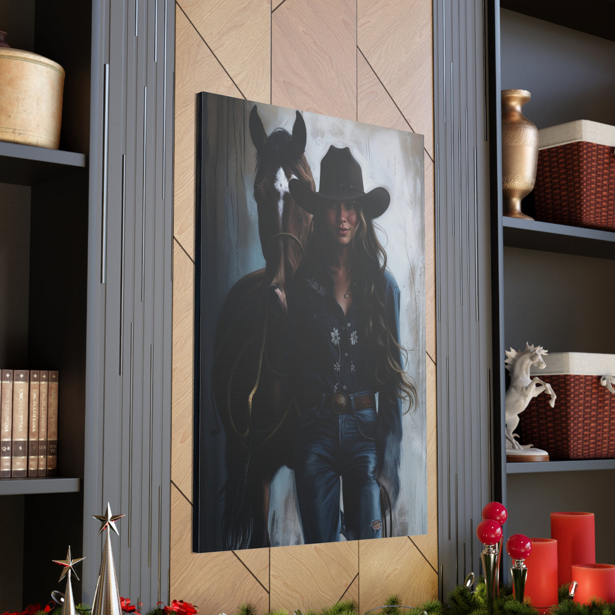 Cowgirl Spirit Portrait | Custom Portrait with Your Photos