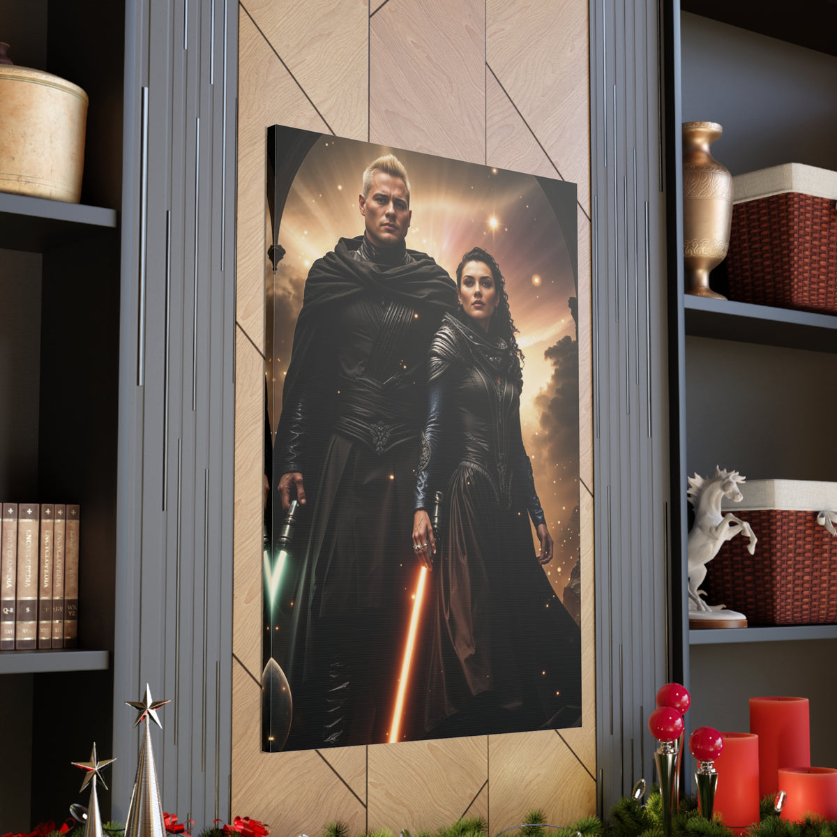 Galactic Force Couple | Custom Portrait with Your Photos