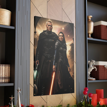 Galactic Force Couple | Custom Portrait with Your Photos