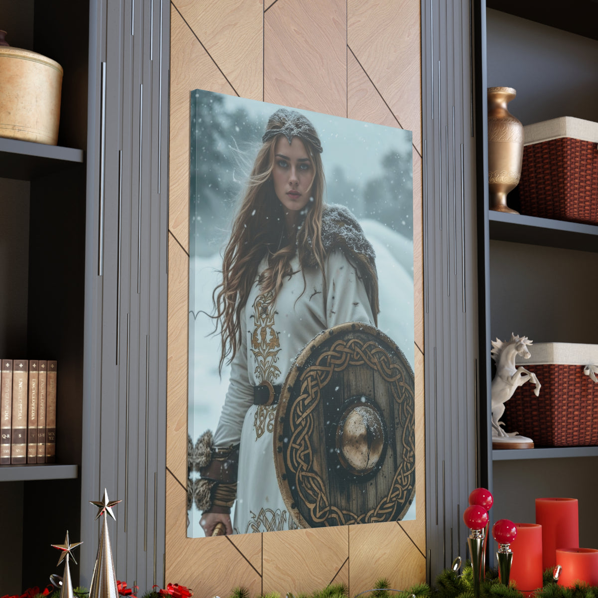 Shieldmaiden Strength | Custom Portrait with Your Photos